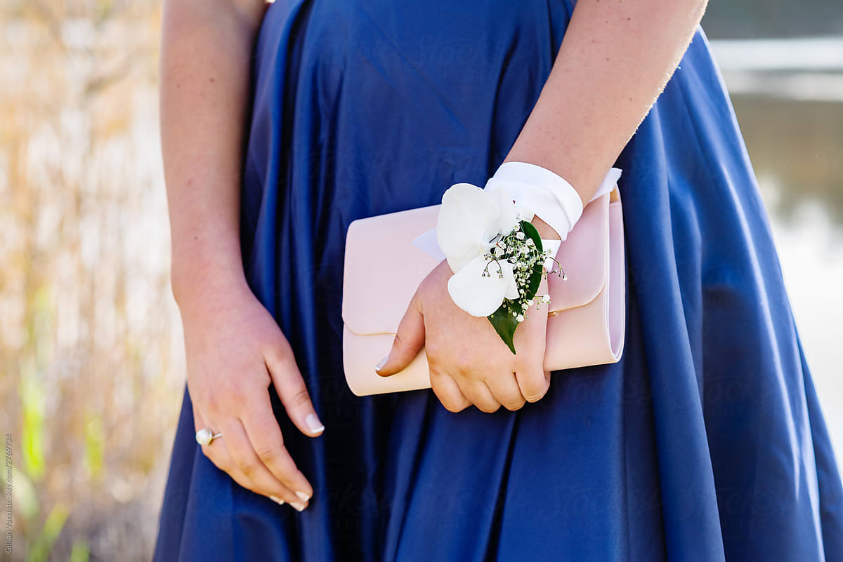 clutch and corsage