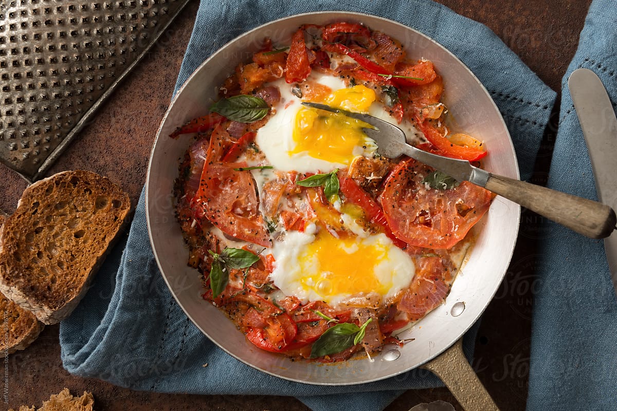 Portuguese Eggs in a Pan - Delicious Breakfast!