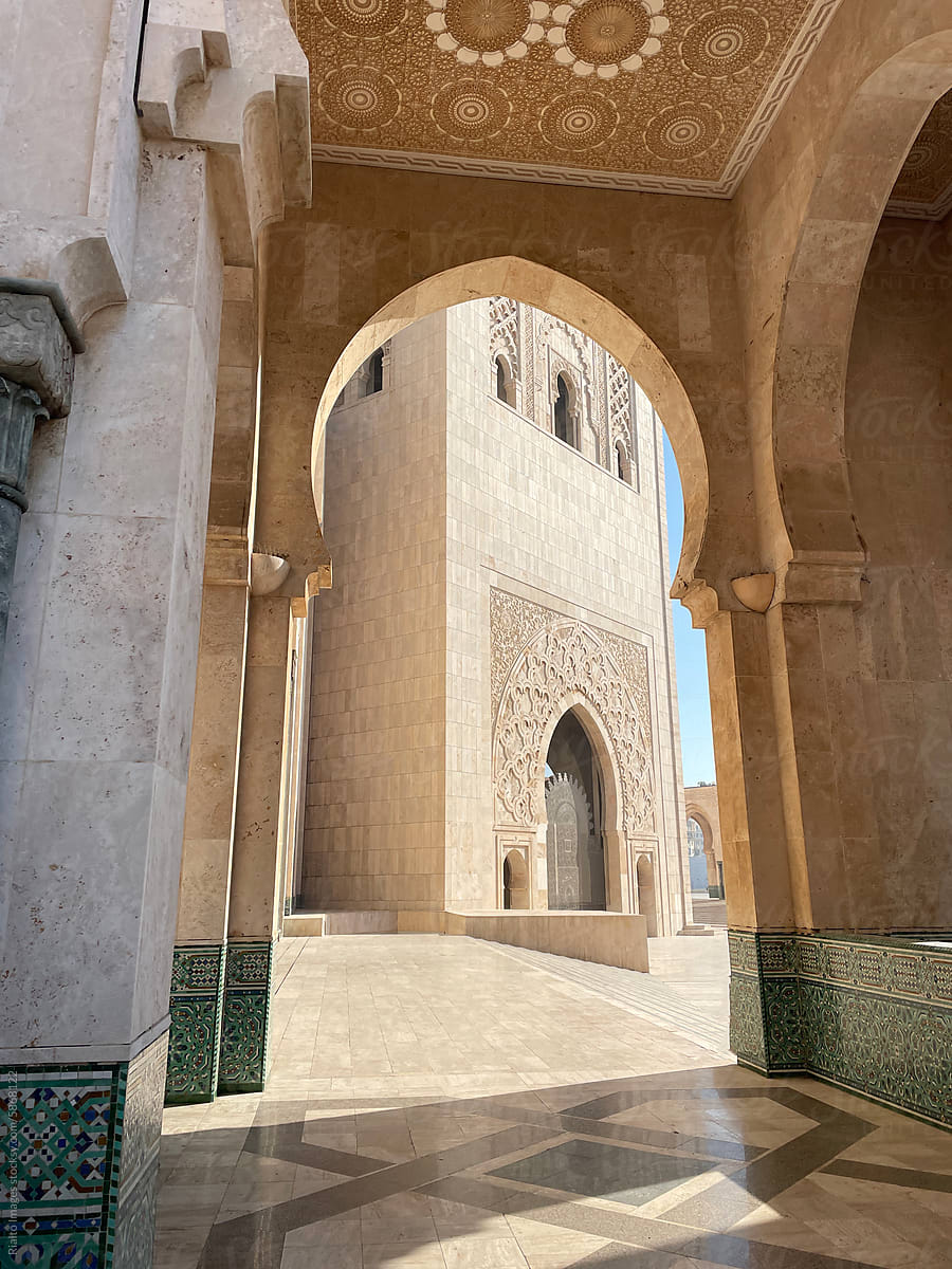 Exterior of Hassan II Mosque, Casablanca, Morocco