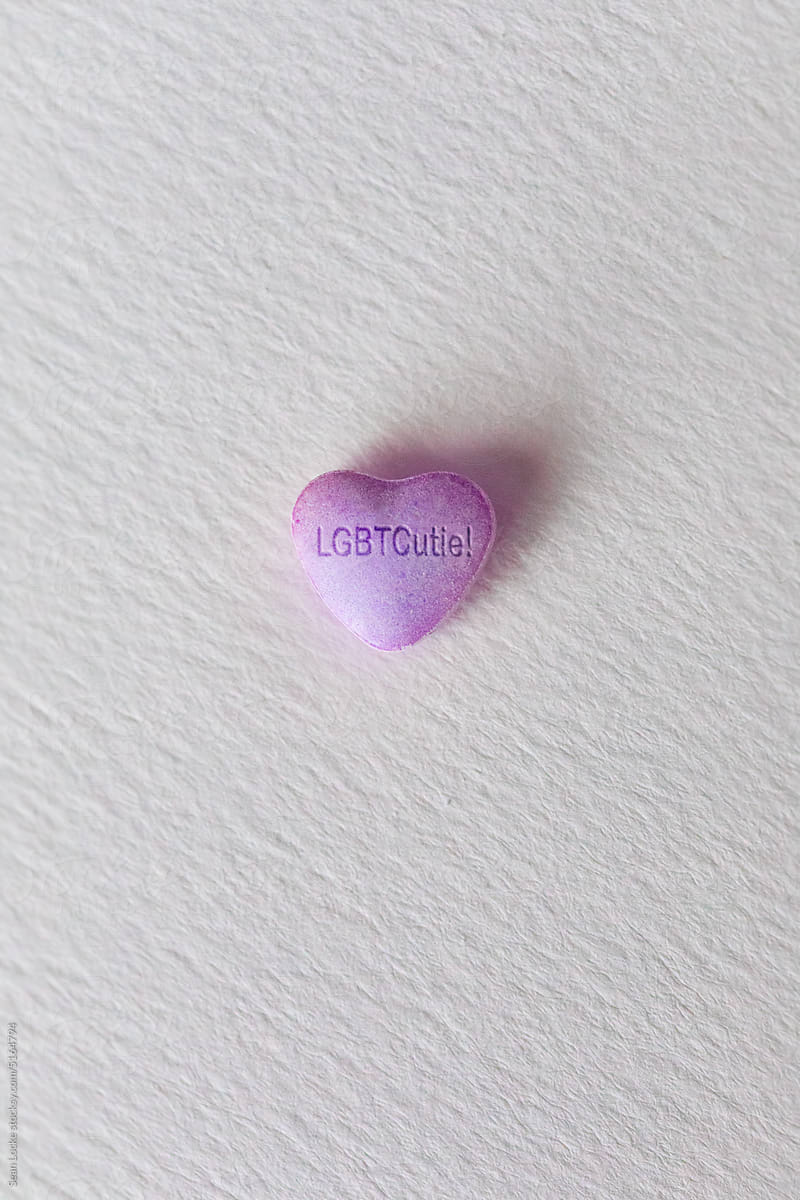 Humorous Valentine Candy Hearts Says LGBTCutie!