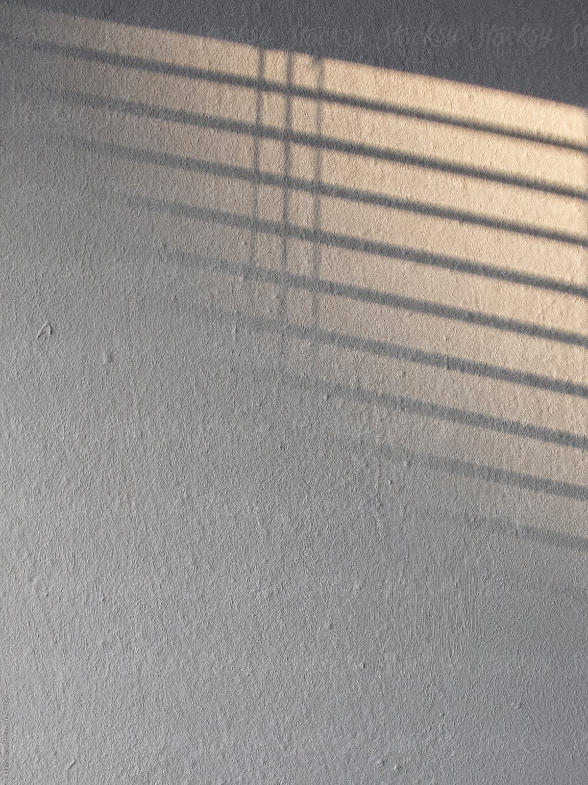 Sunlight coming through a window is being cast on a white wall