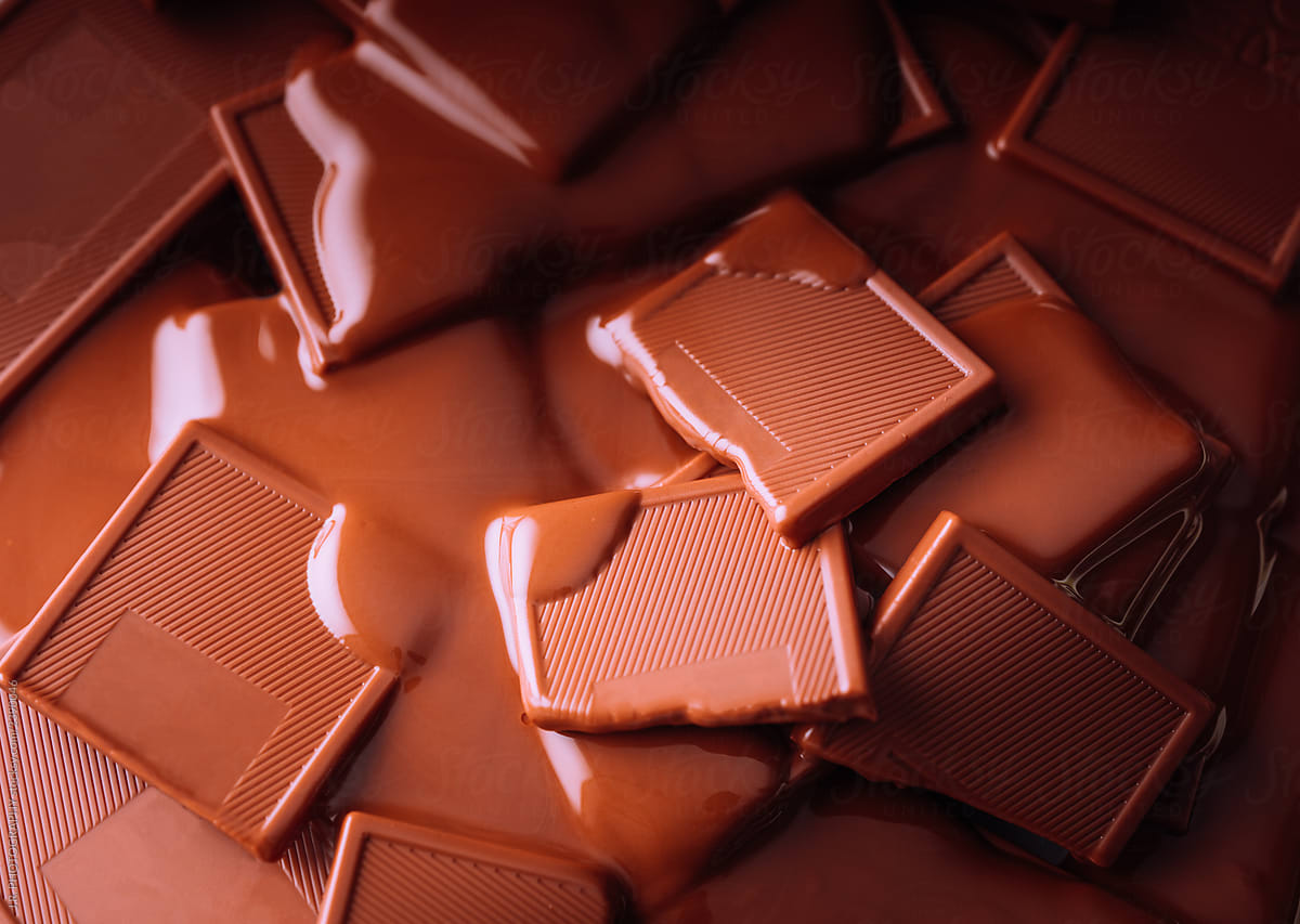 Free Melting Chocolate Bars Photo — High Res Pictures