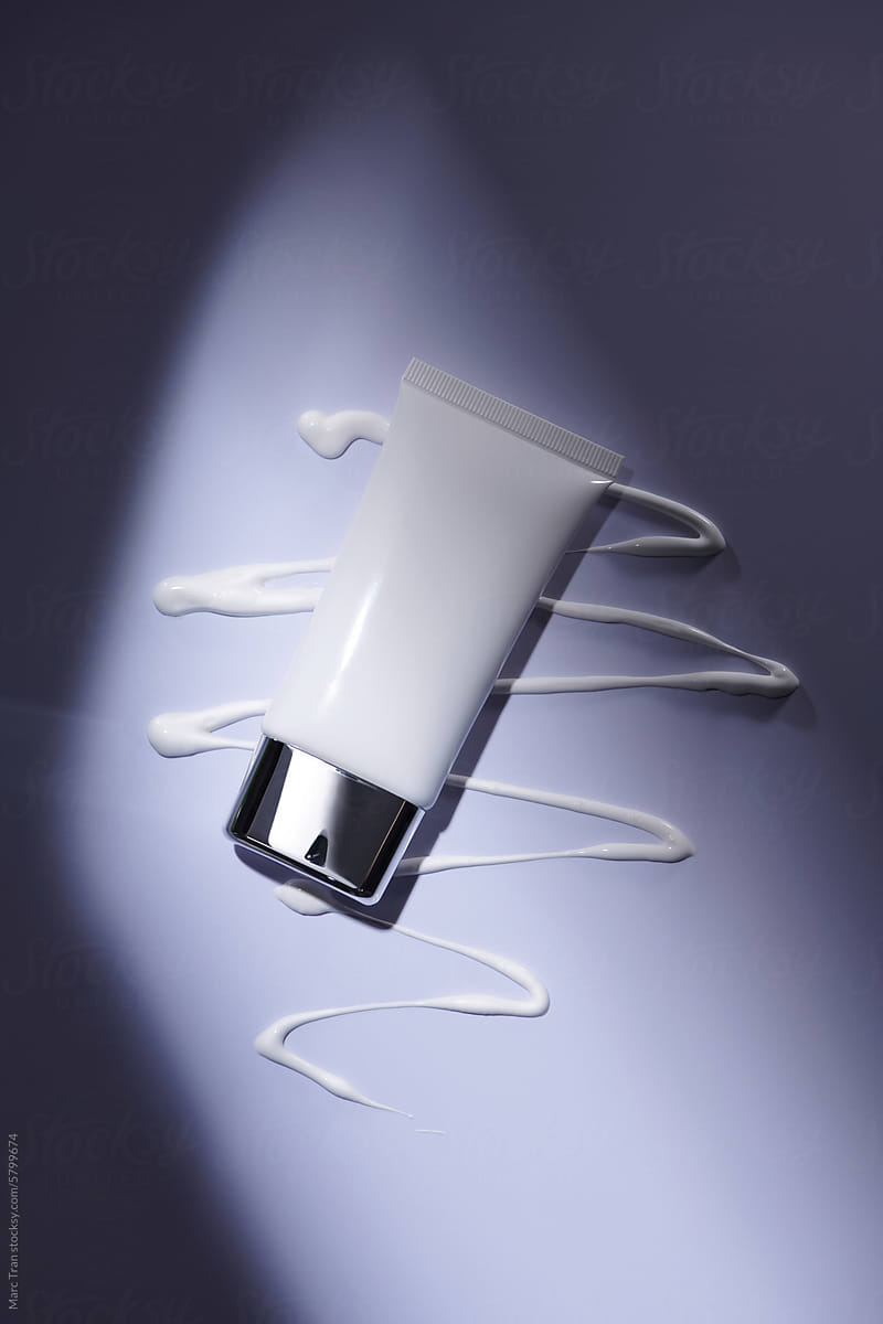 cosmetic moisturizing cream tube bottle