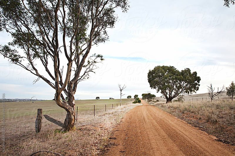 Red dirt roads in country Victoria