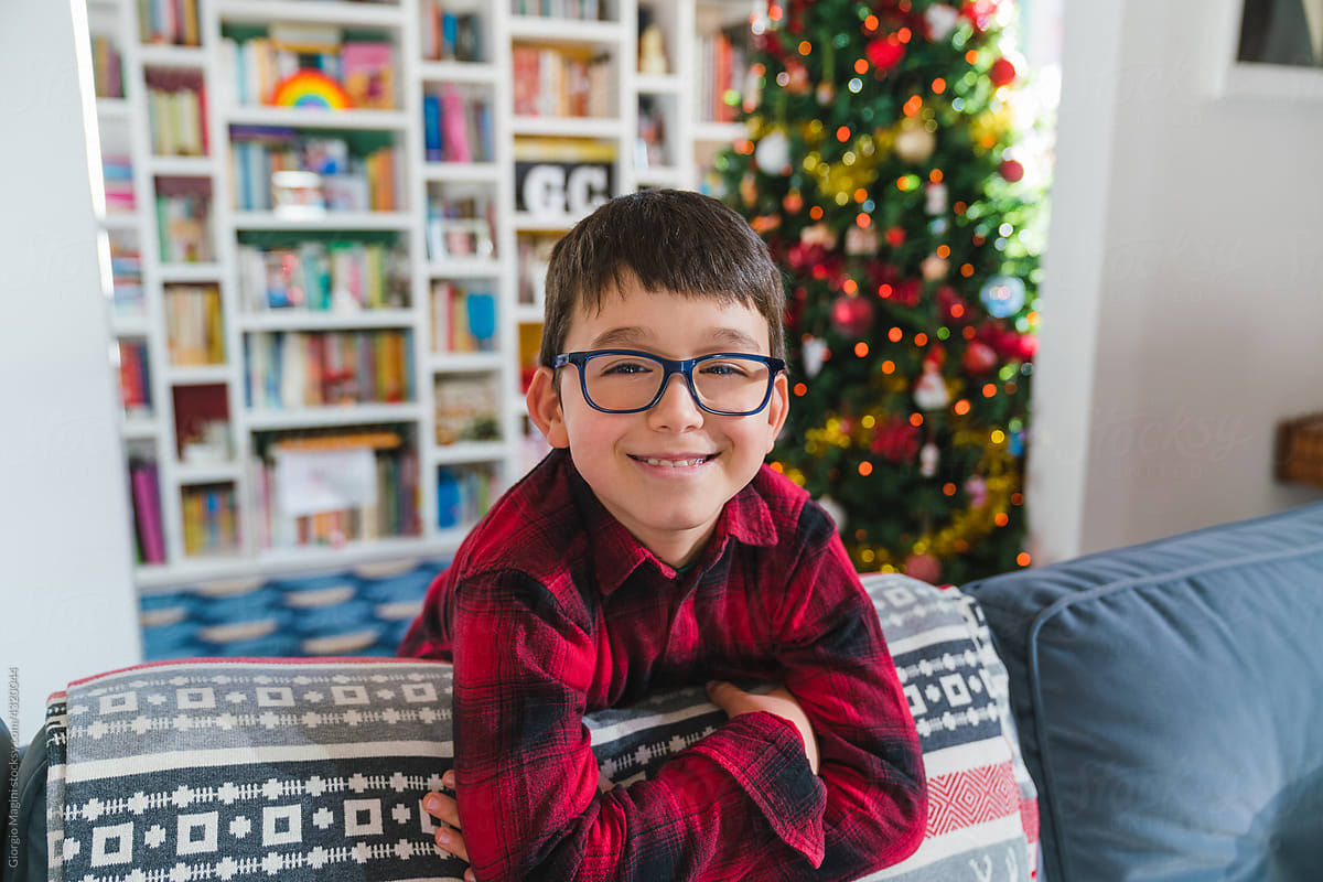 Kid Portrait at Christmas Time