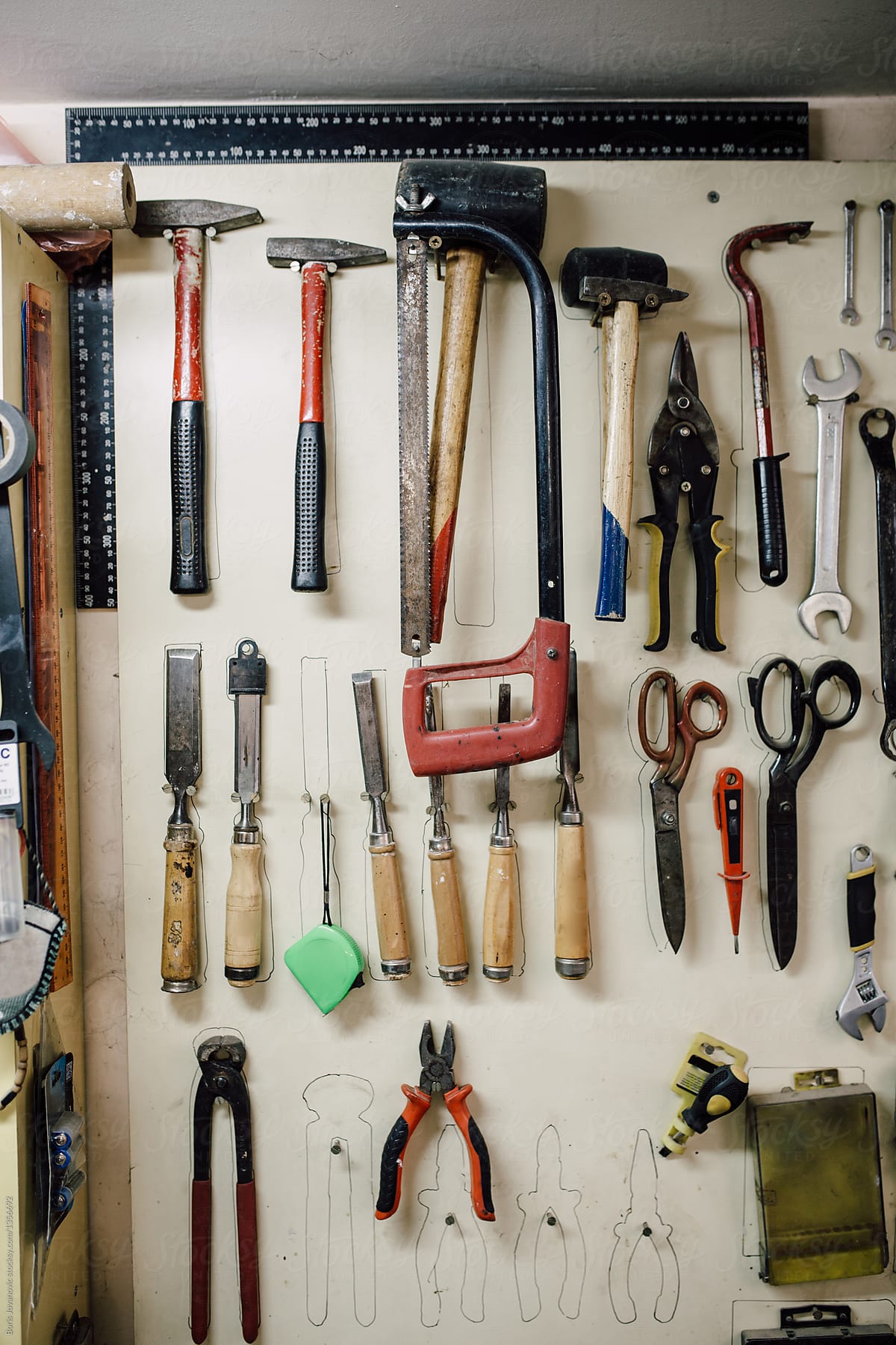 Tools Organized In A Neat Order