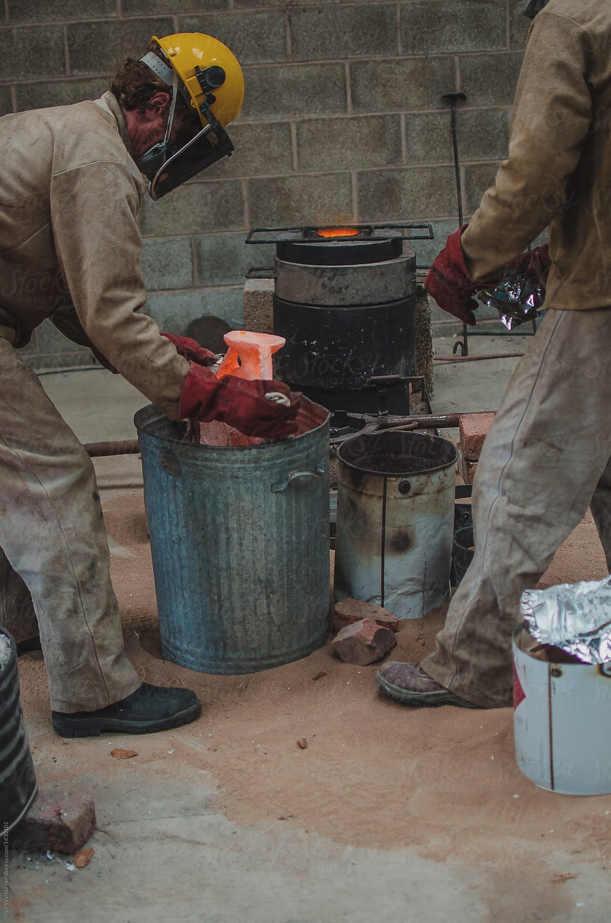 Preparing ceramic shells for bronze casting