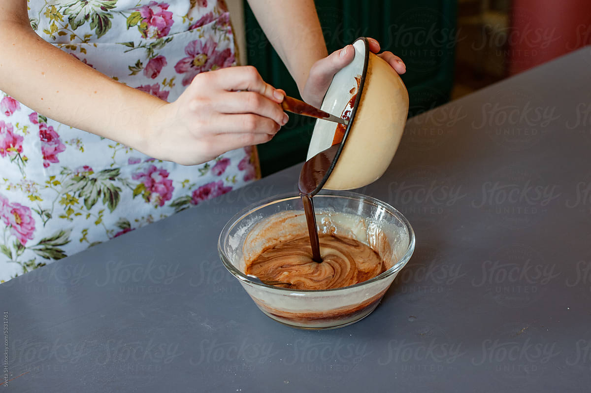 Chocolate mass for a cupcake