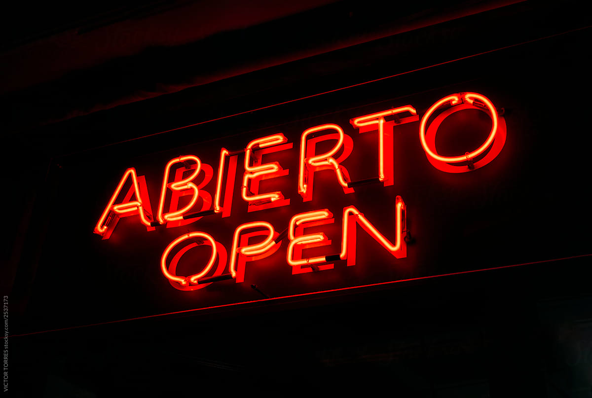 Abierto-Open Neon Sign