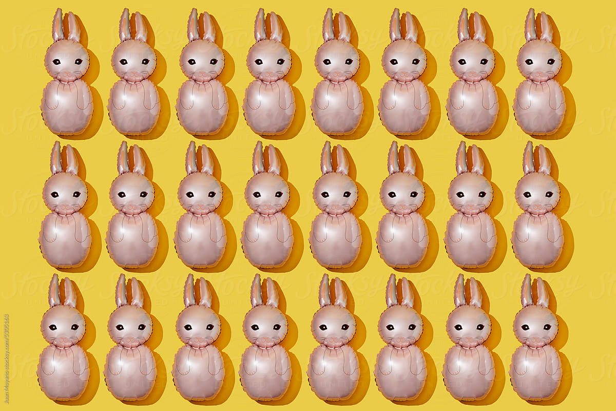 rabbit-shaped balloons