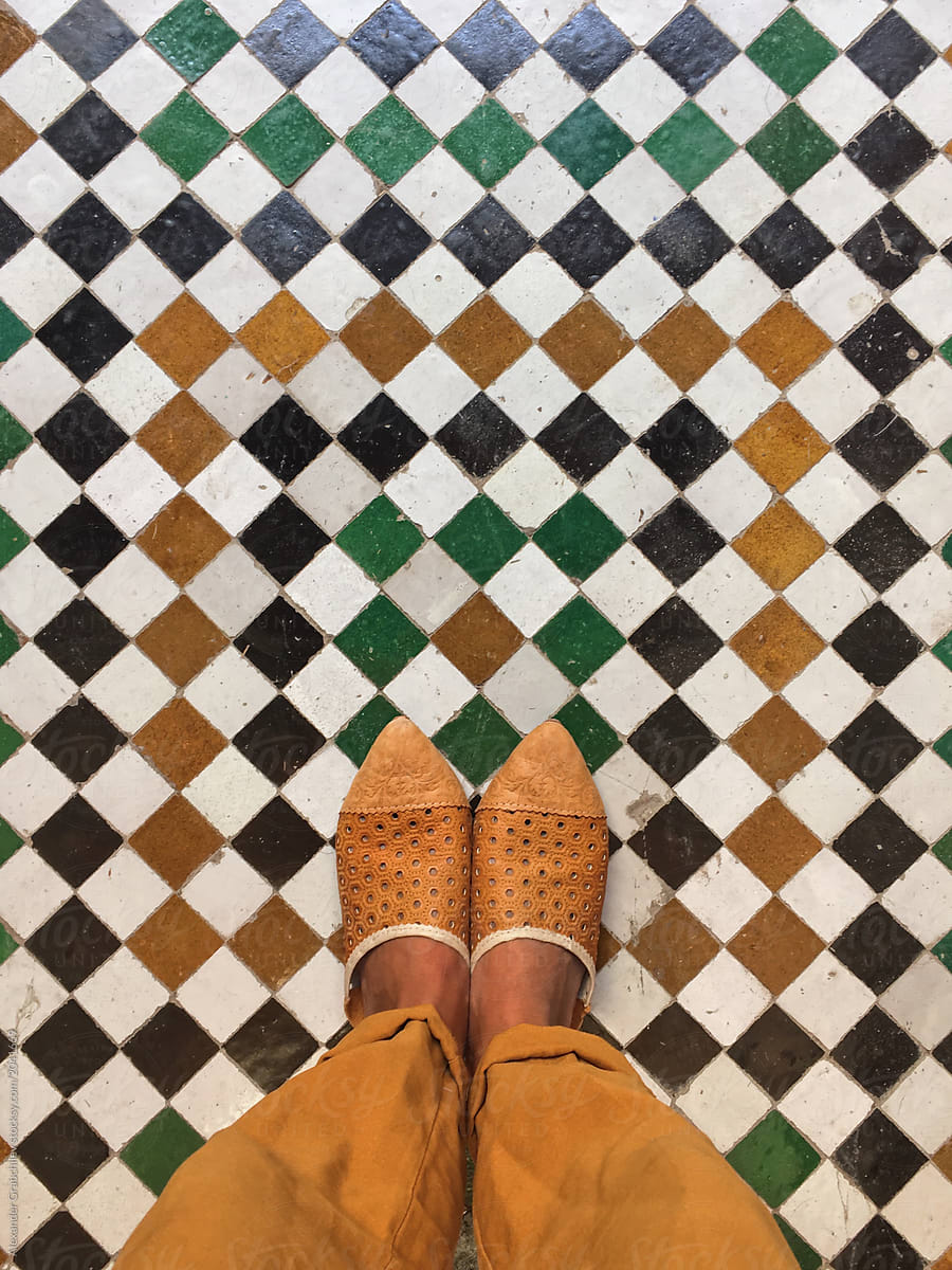 Standing On a Tiled Floor