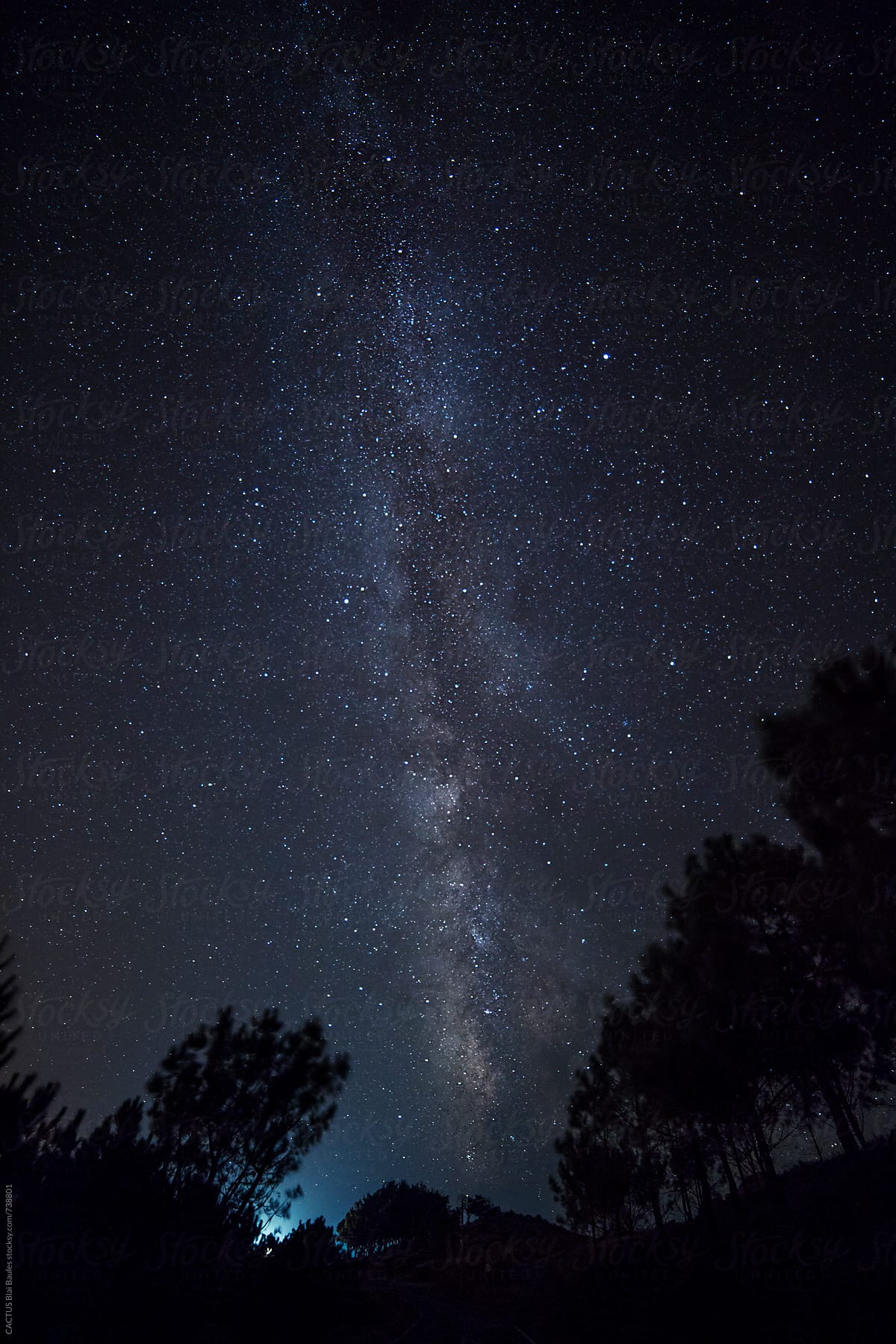 Milky way view during a crear night