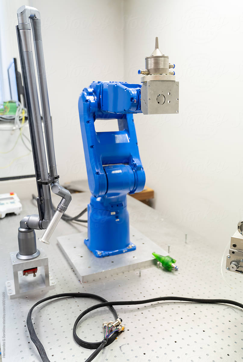 Robot Arm At Laboratory Room