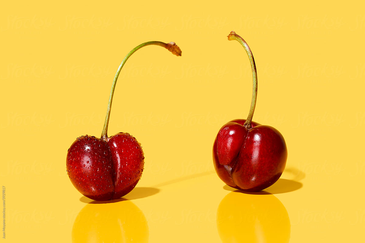 weird cherries resembling female and male genitalia