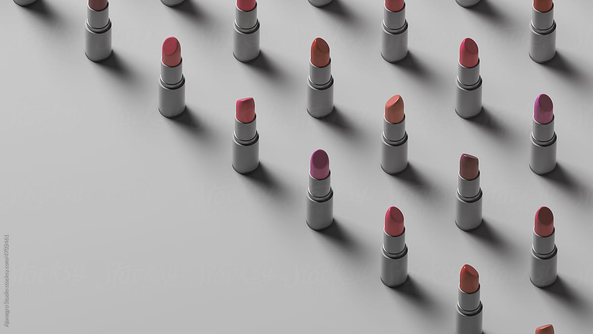 3d lipstick pattern