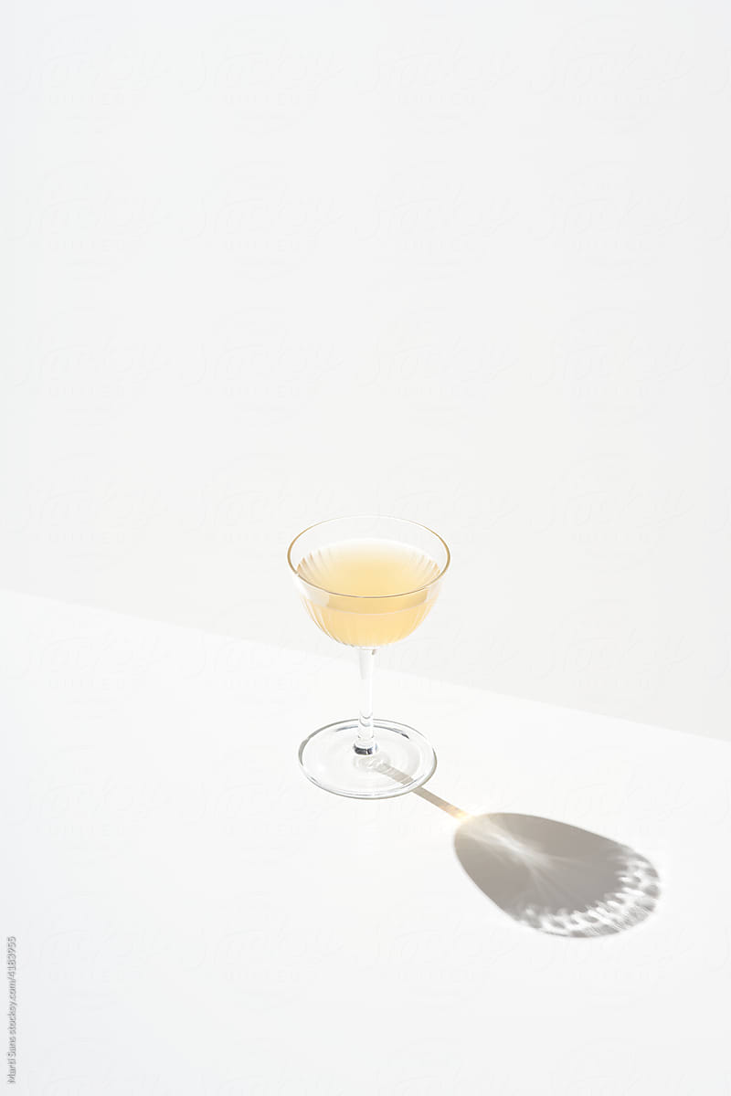 Sidecar cocktail in glass chalice