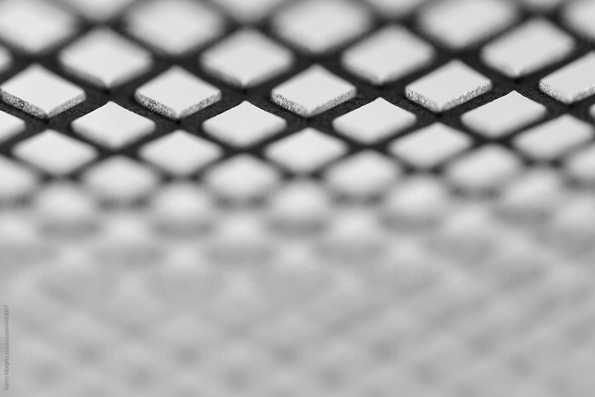 Abstract of metal grid pattern