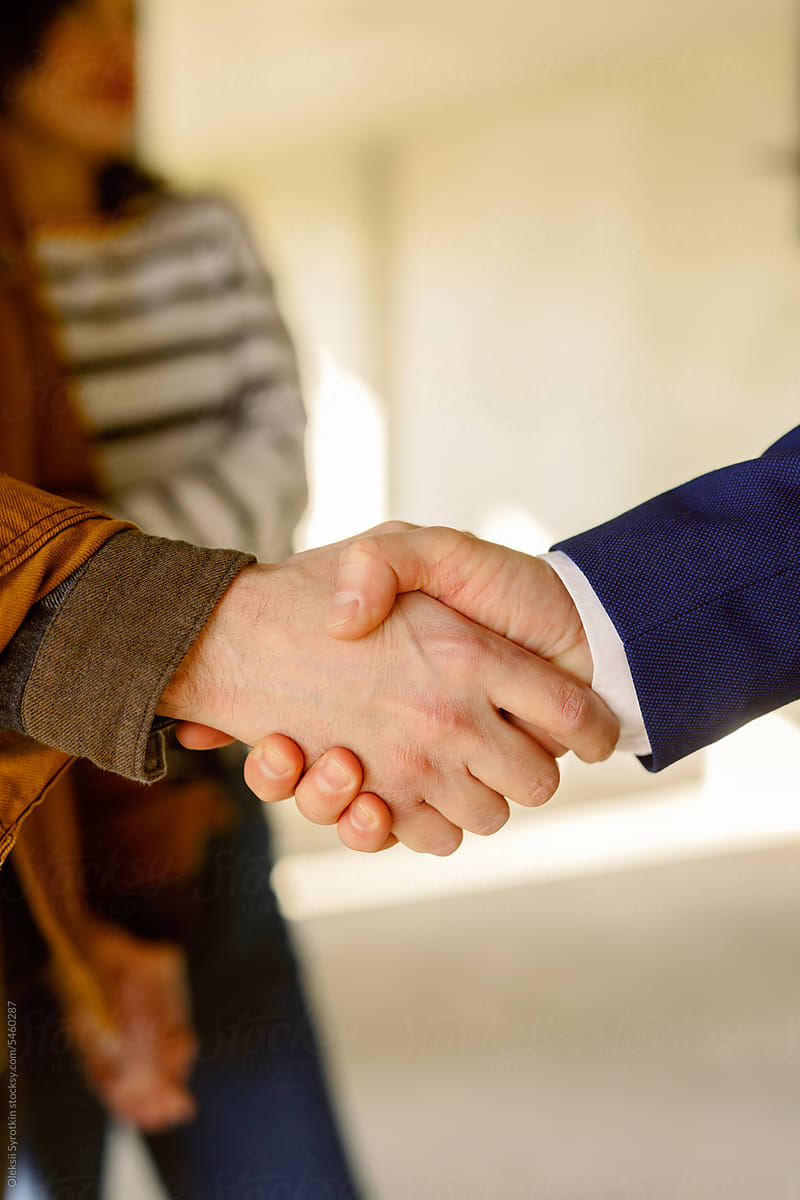 Anonymous Collaborators Handshake Professional Agreement