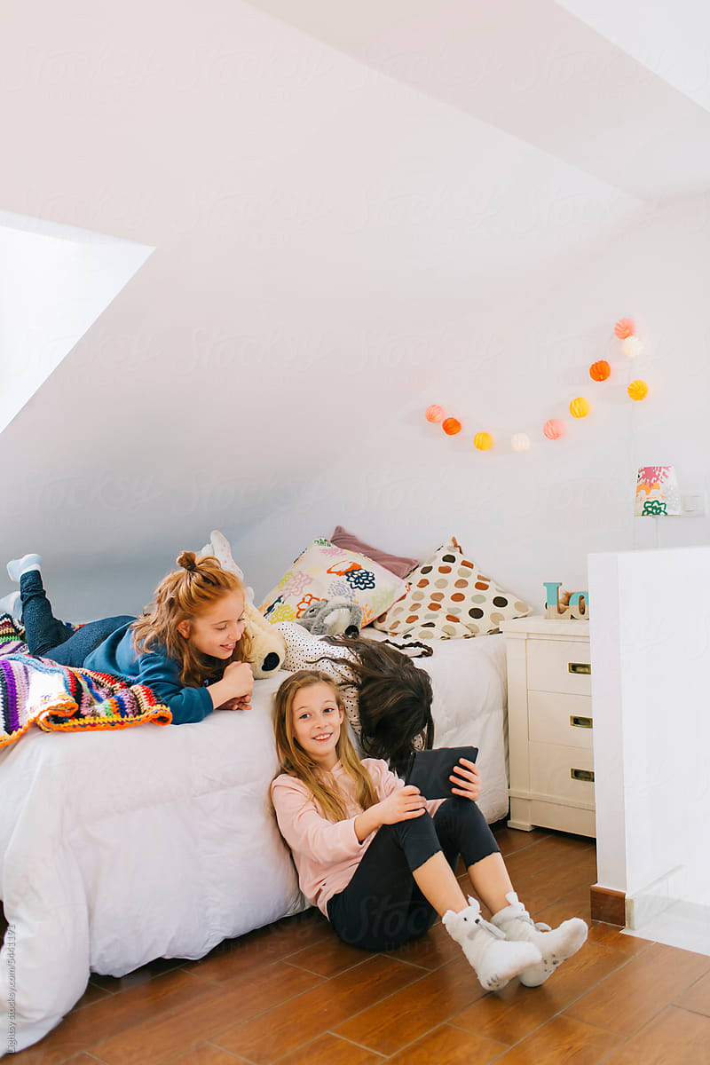 Girls in a kid’s room