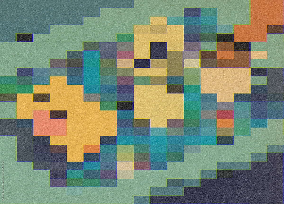 Pixel Still Life Illustration