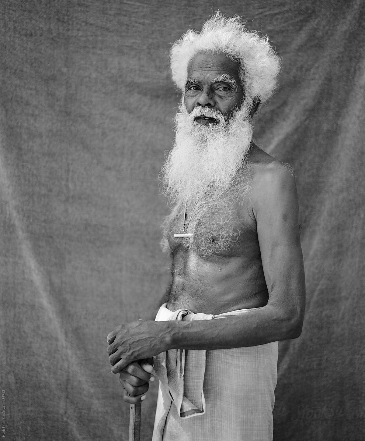 Portrait of elderly Sri Lankan gentleman.