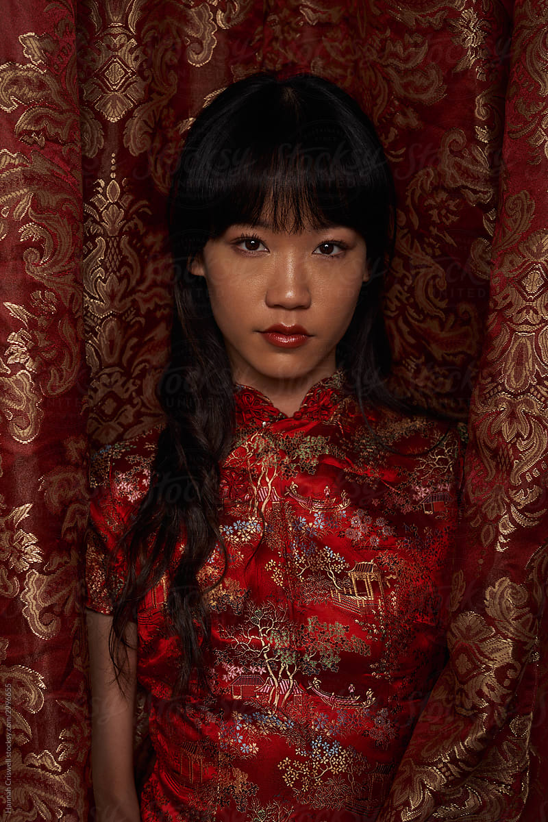Asian Girl in Chinese Dress