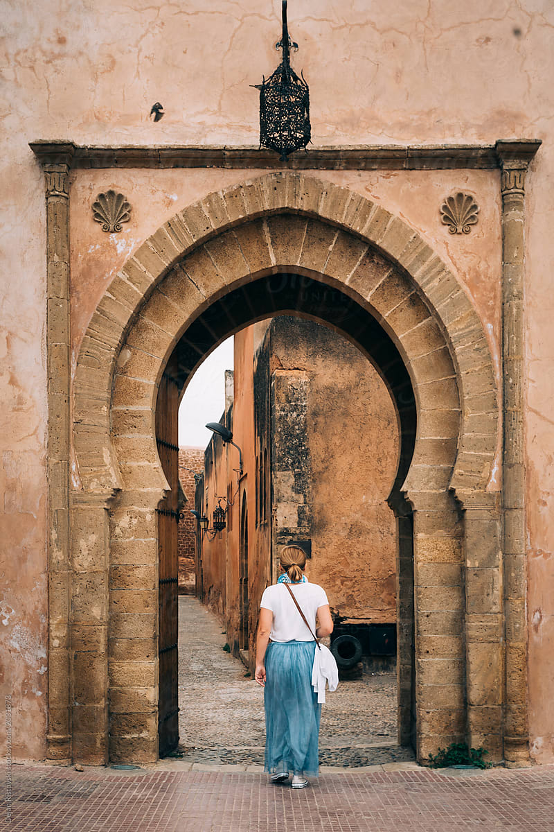 Gate of Casbah in Rabat Morocco