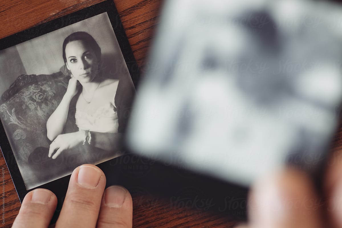 Examining Black and White Polaroid Portraits