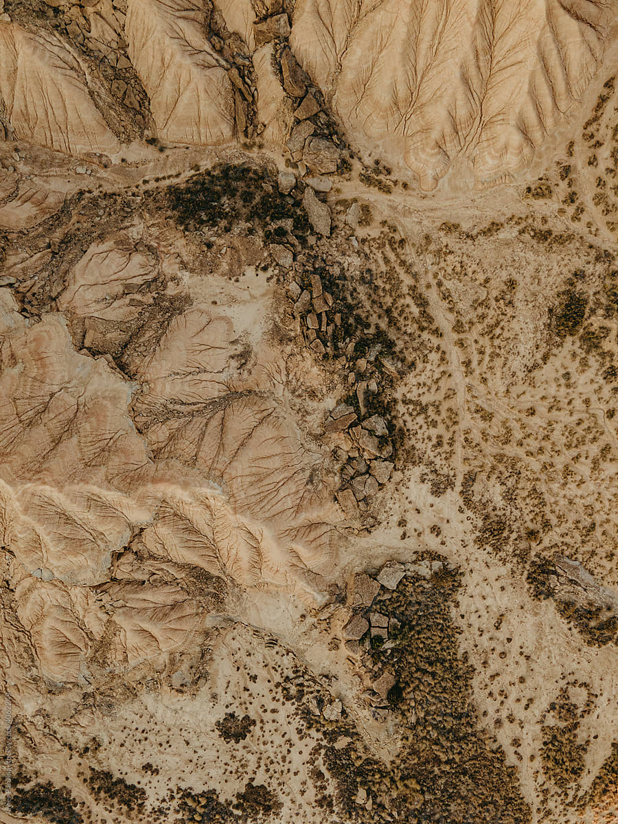 Aerial view of the Bardenas Reales Desert
