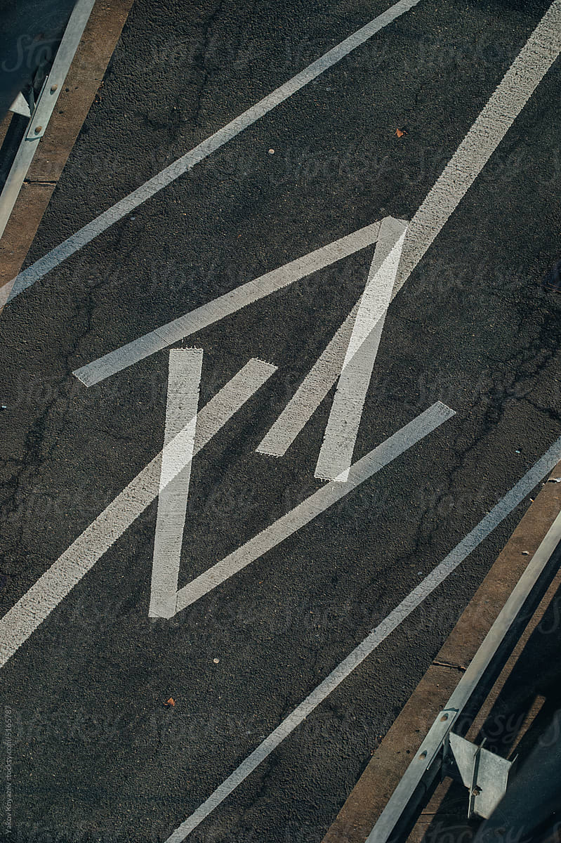 double exposure, road arrow signs pointing opposite directions