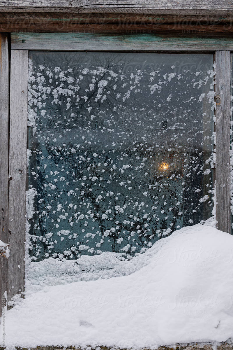 Snowy window