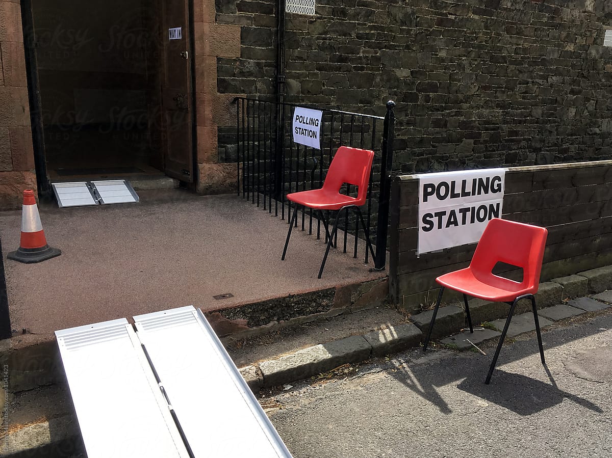 Polling station: EU referendum polling station.