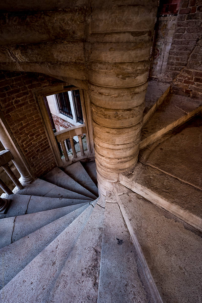 Spiral stairs in a palace