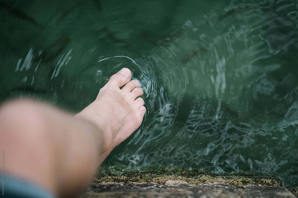 Cool of - Feet in the water