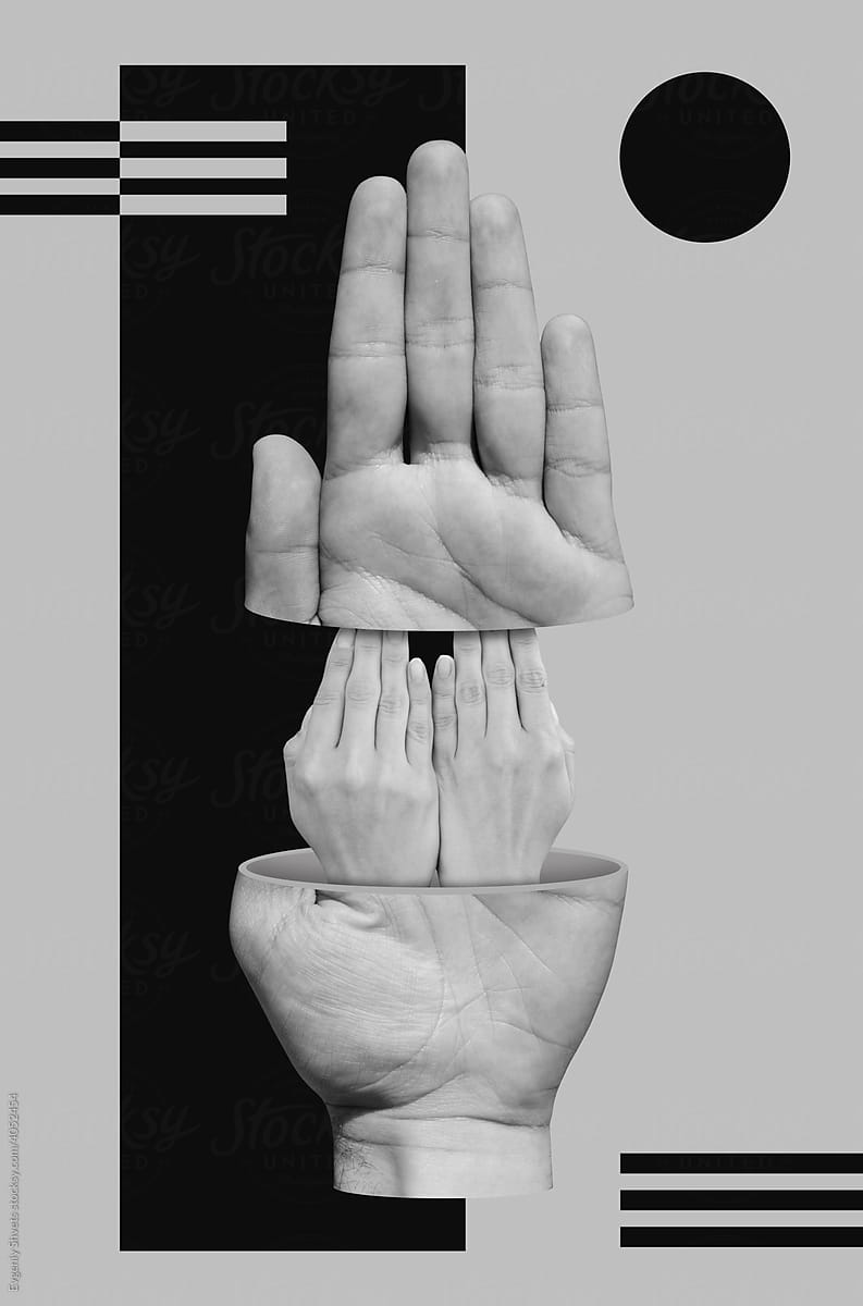 Divided Hand With Hands Inside