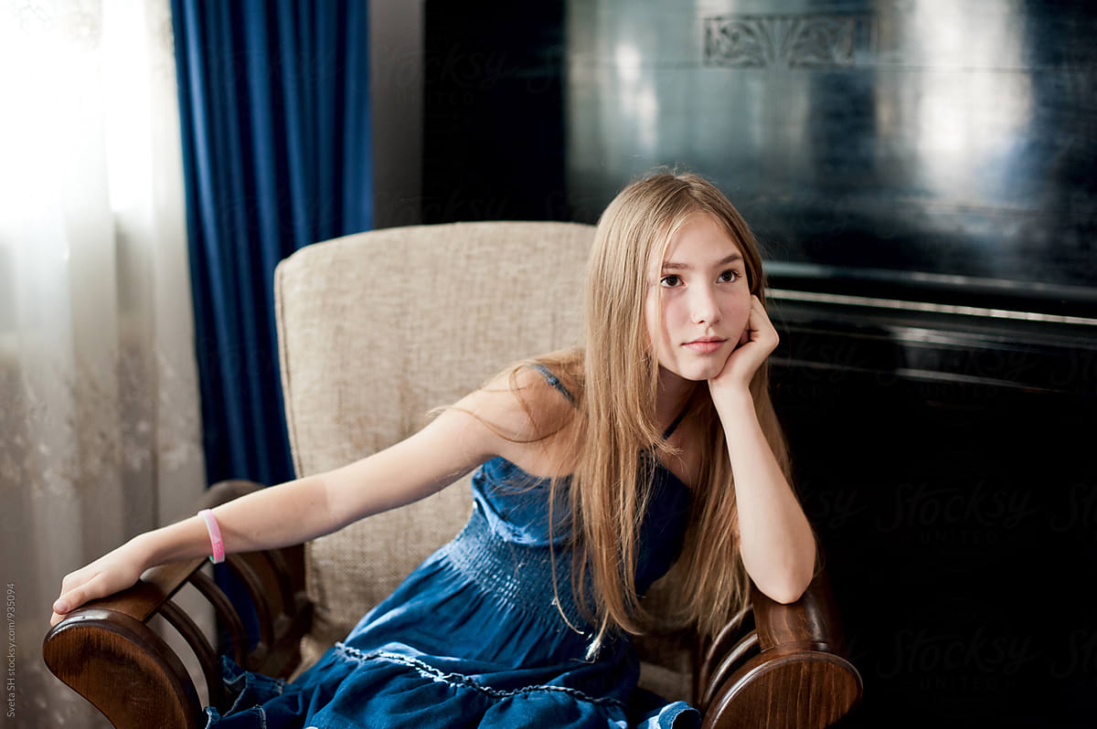 Portrait Of Teen Girl by Stocksy Contributor Sveta SH - Stocksy