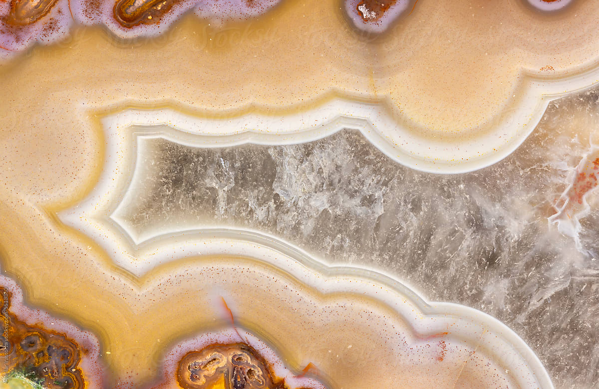 Curving Lines In A Moroccan Agate