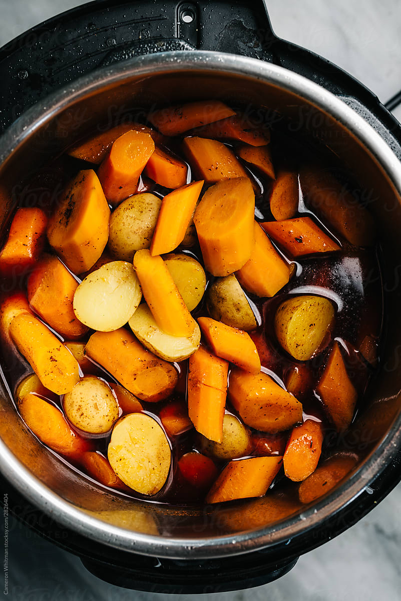 Adding Carrots and Potatoes To An Instant Pot Recipe