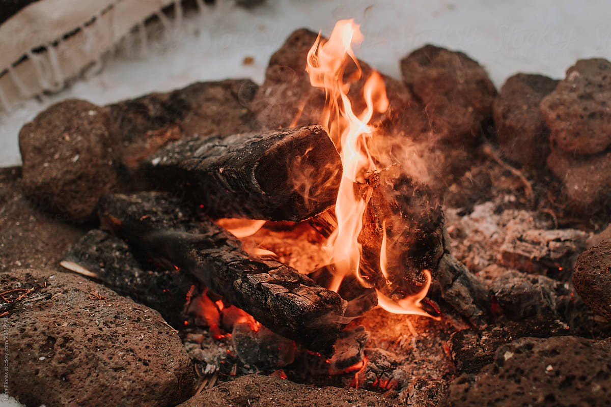 Closeup of Campfire