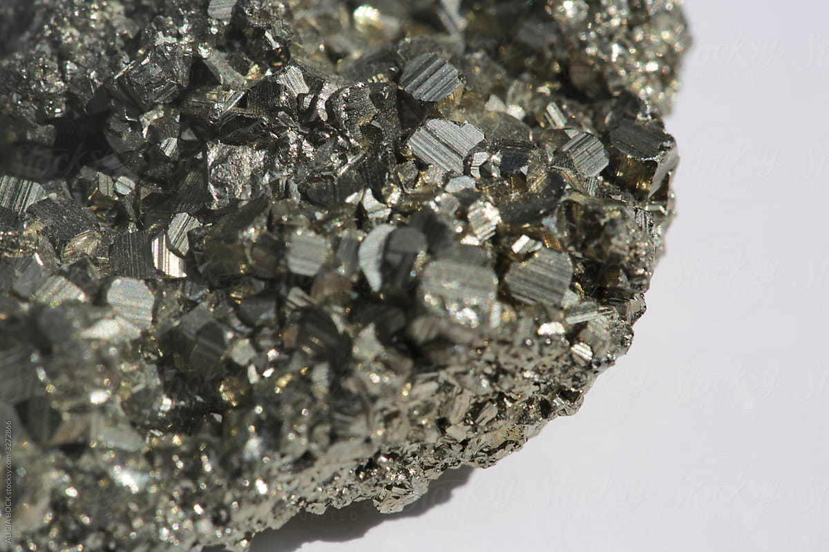 Close Up of Pyrite Crystals
