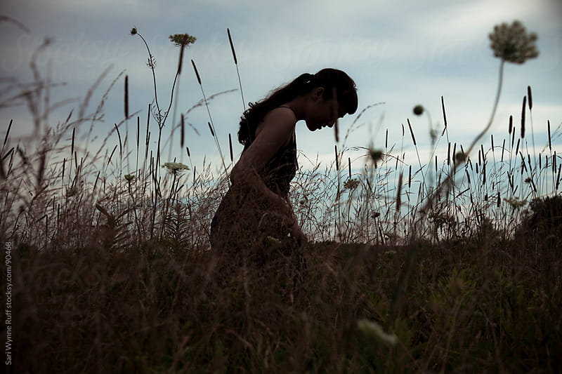 Girl Walking Through Field By Sari Wynne Ruff Stocksy United