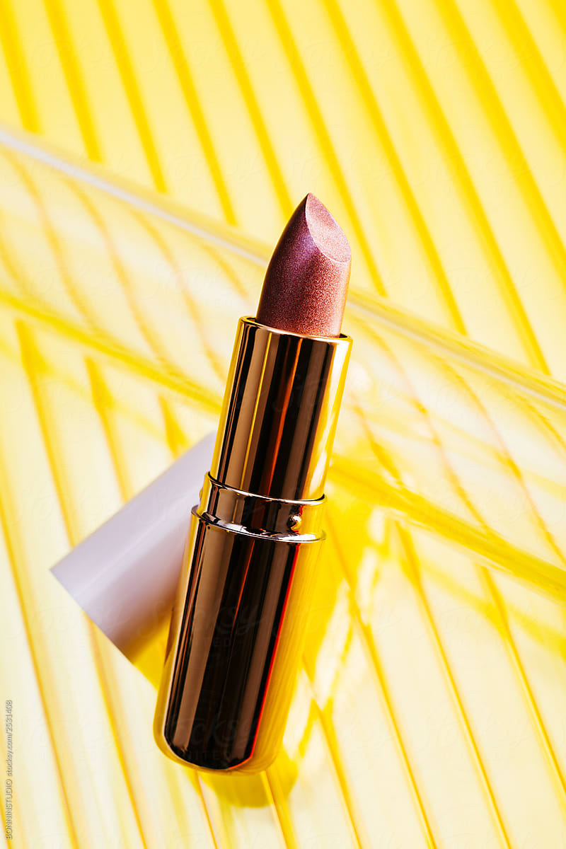 Golden case lipstick