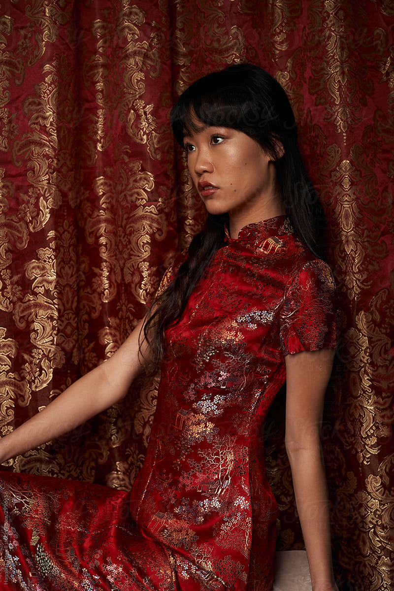 Asian Girl in Chinese Dress