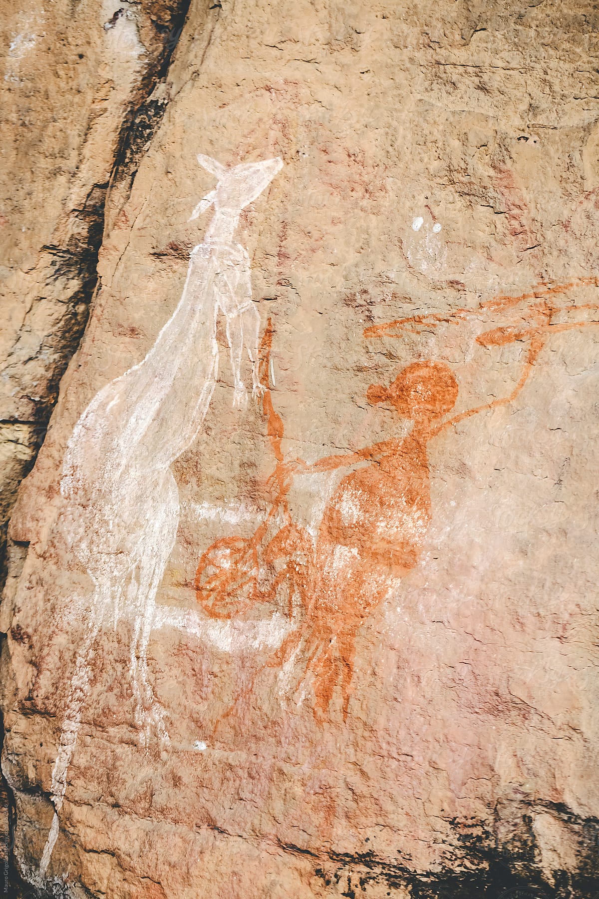 Aboriginal Rock Paintings. Australia.