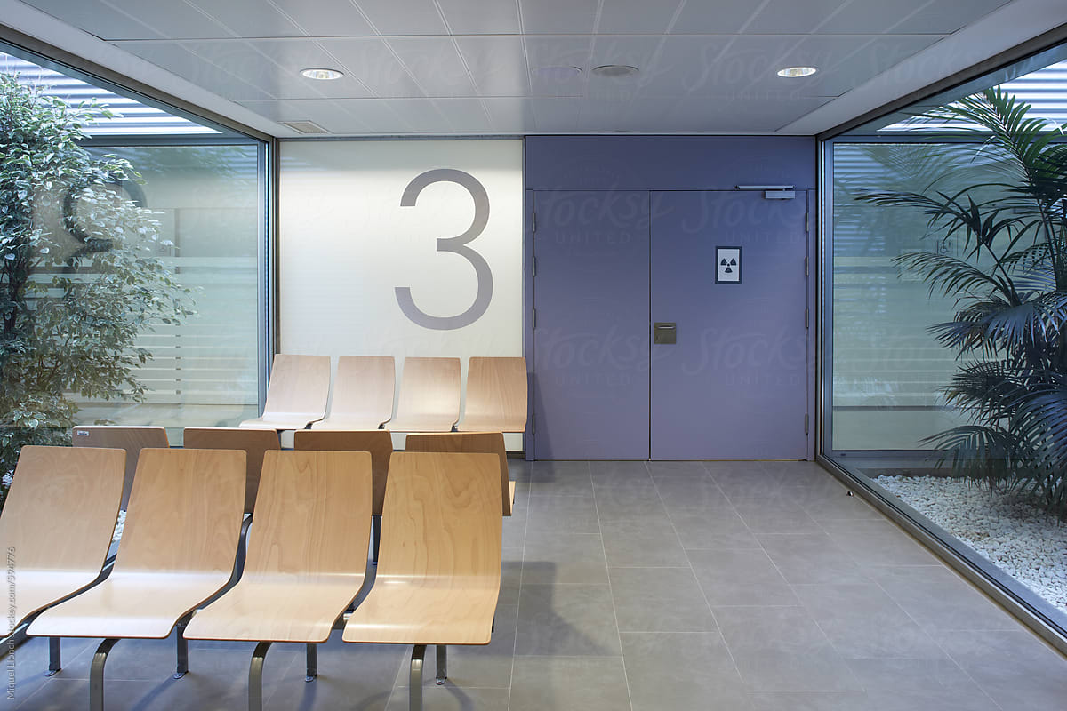 Waiting room or area  in a modern hospital