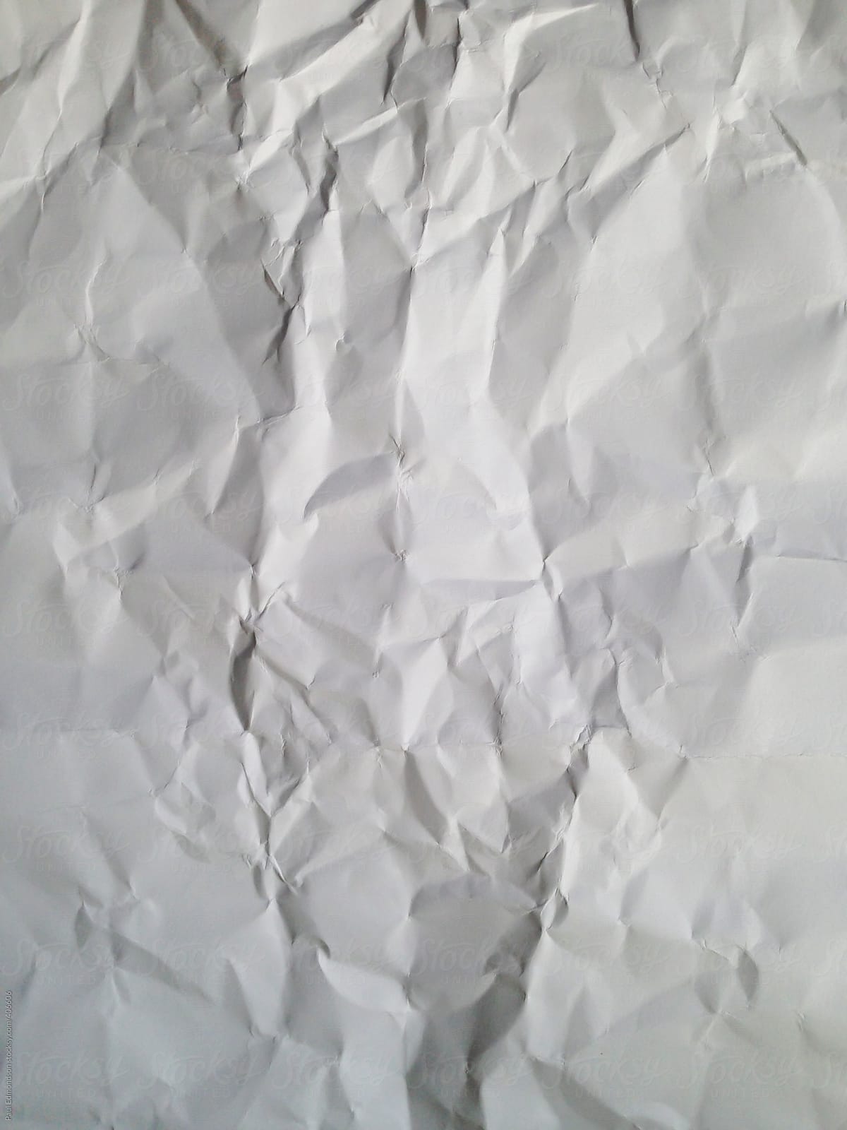 Close up of crumpled piece of construction paper