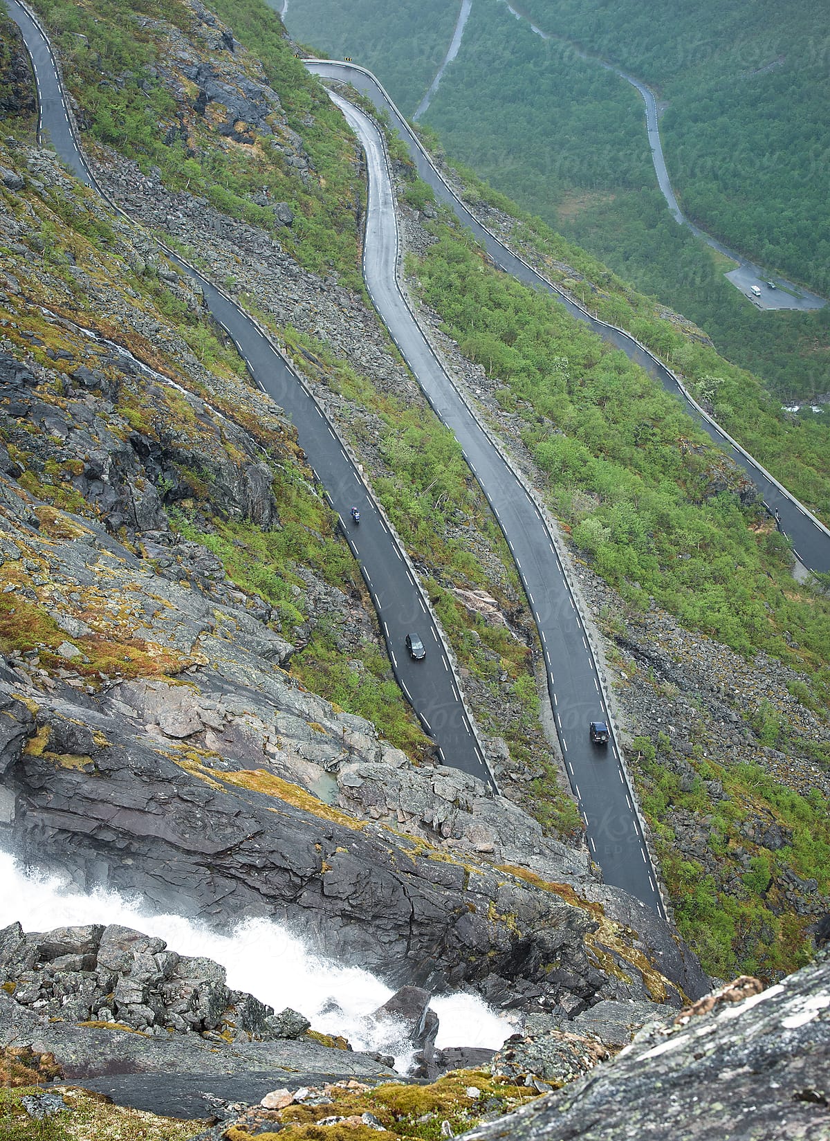 Trollstigen, the famous road in Geiranger, Norway