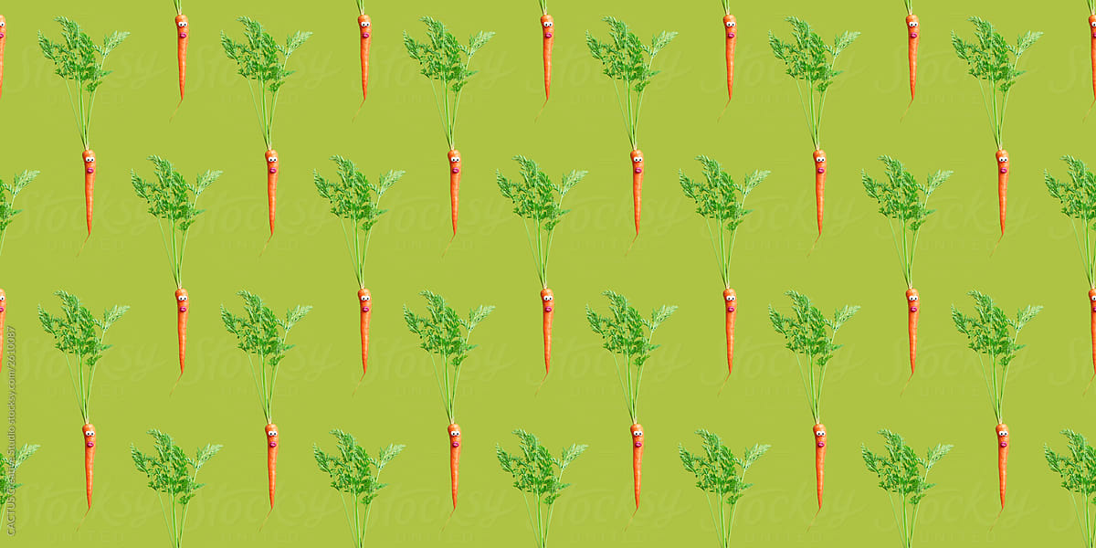 Carrot vegetable pattern
