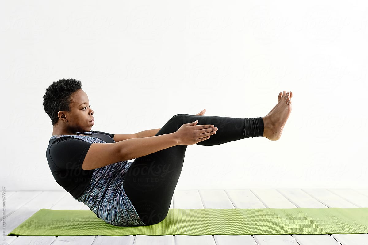 Body-positive yoga activist