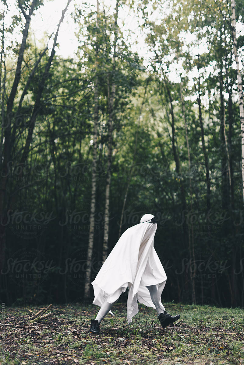 Tal til At sige sandheden Sport Ghost Walking In Forest" by Stocksy Contributor "Alina Hvostikova" - Stocksy